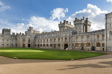 Angleterre - Vue intérieure du château Windsor