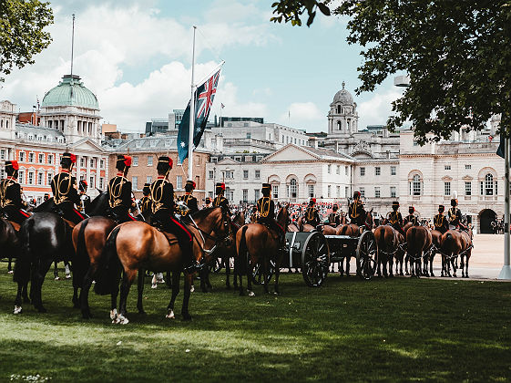 Horse Guard Parade, à l'est de St James's Park, Wetminster, Londres - Angleterre, Royaume-Uni