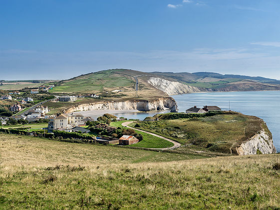 Baie de Freshwater, île de Wight - Angleterre, Royaume-Uni