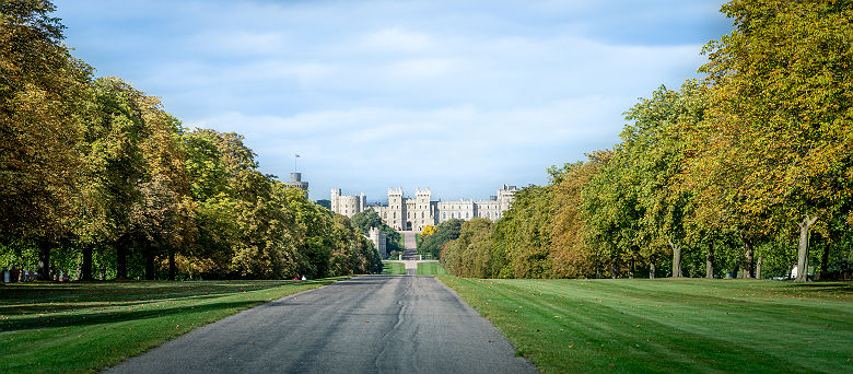 &quot;The Long Walk&quot; vers le château de Windsor - Angleterre, Royaume-Uni