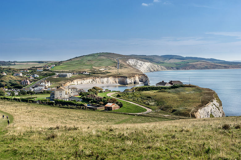 Baie de Freshwater, île de Wight - Angleterre, Royaume-Uni