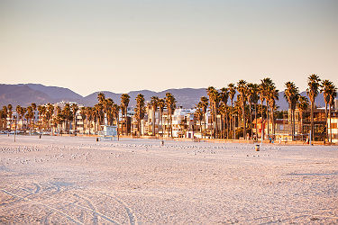 Santa Monica Beach , Los Angeles en Californie - Etats Unis