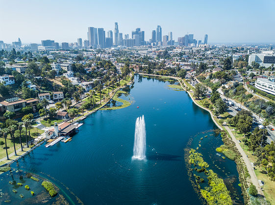 Californie - Vue sur le parc Echo à Los Angeles