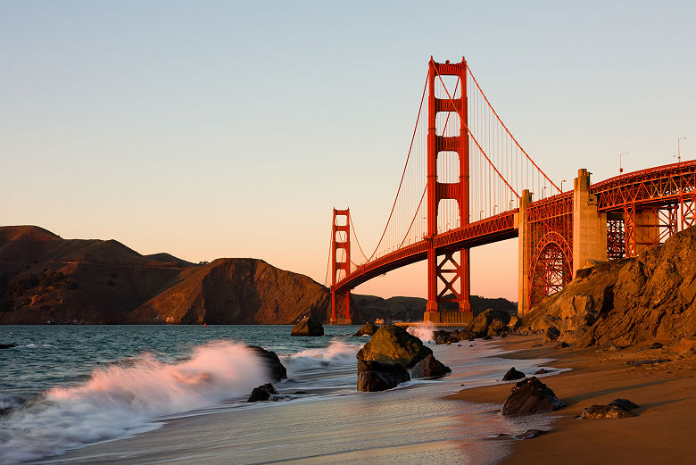 Le Golden Gate Bridge à San Francisco en Californie, Etats Unis