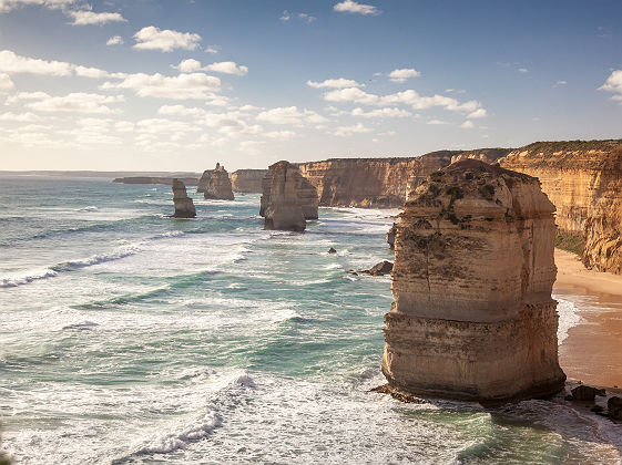 Australie - Formation rocheuse les douze apôtres sur la côte de New South Wales