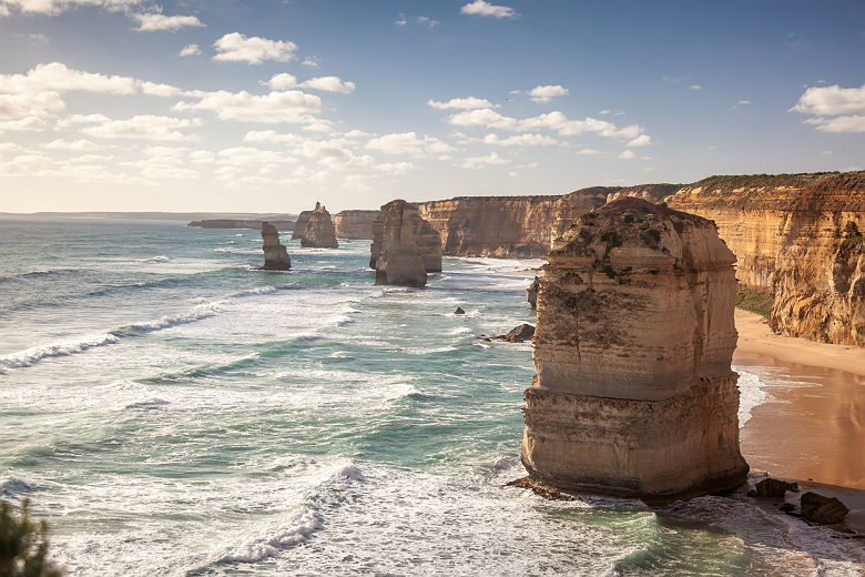 Australie - Formation rocheuse les douze apôtres sur la côte de New South Wales