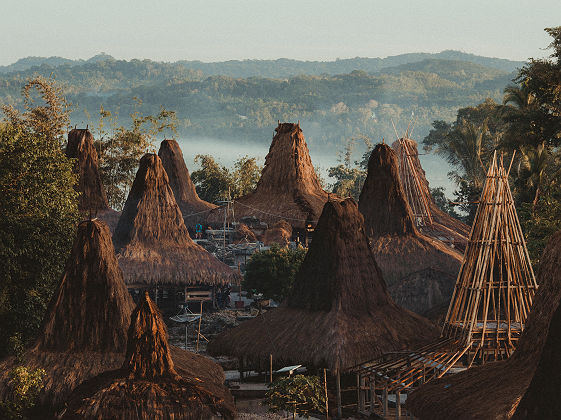 Praijing Village, maisons traditionnelles de Sumba