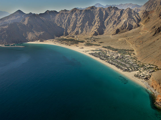 Hôtel Six Senses Zighy Bay - Vue aérienne sur le resort