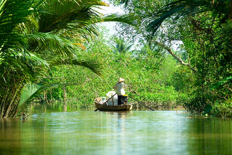 Barque sur le Delta du Mekong - Vietnam