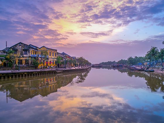 Coucher de soleil sur Hoi An