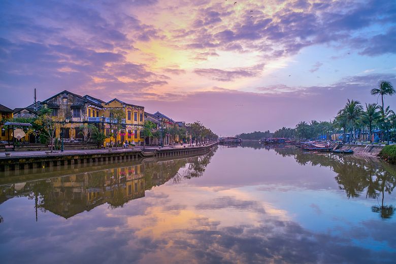 Coucher de soleil sur Hoi An