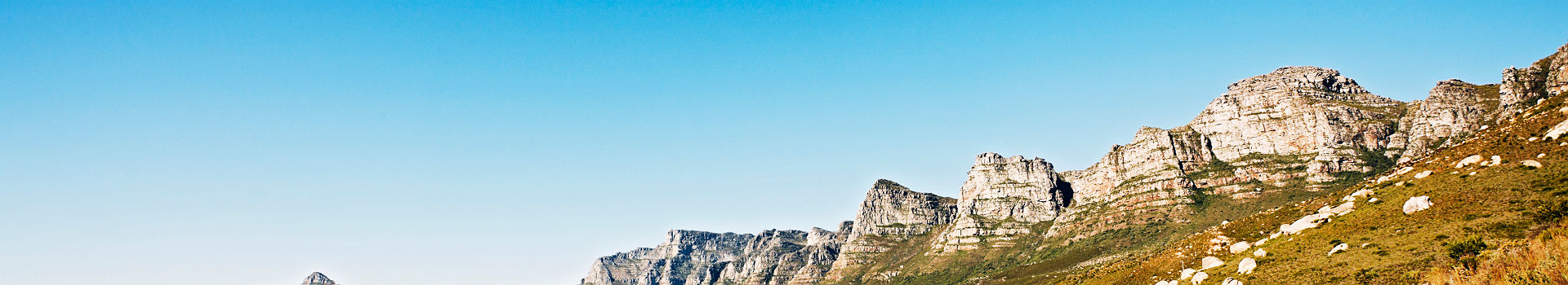 Afrique du Sud - Route menant vers les montagnes Les Douze Apôtres à Cape Town