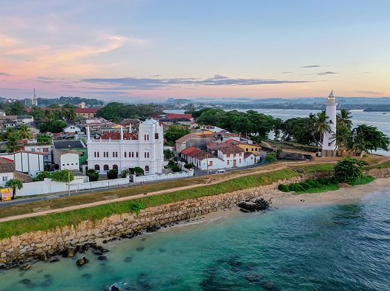 Vue aérienne du Fort de Galle - Sri Lanka