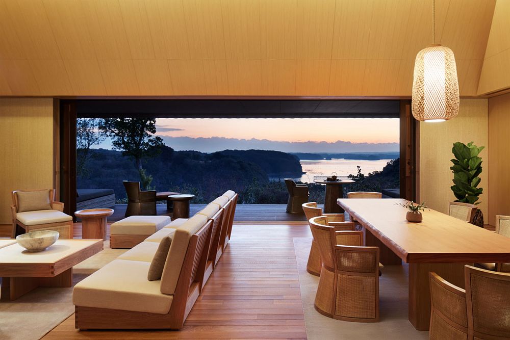 Salon de l'hôtel Amanemu, Kashikojima - Japon