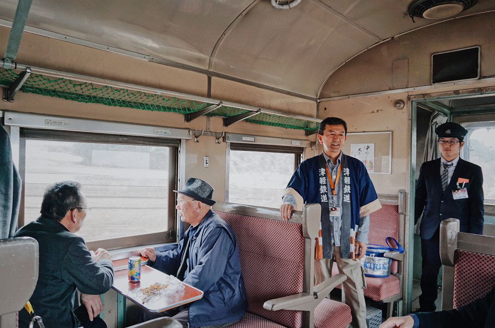 A l'intérieur d'un train sur Hokkaido