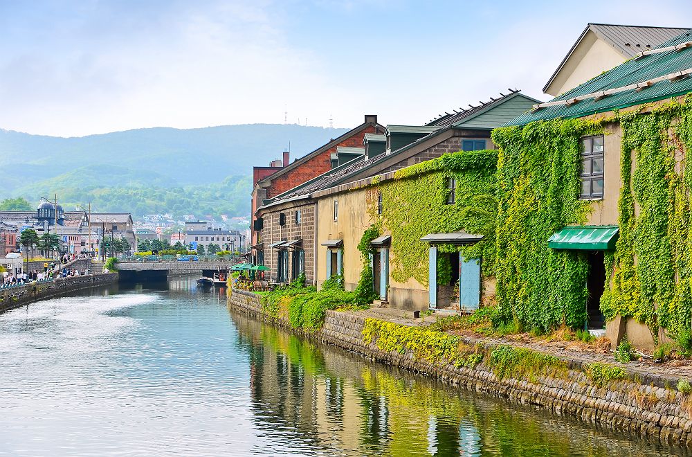 Canal d'Otaru en été - Japon