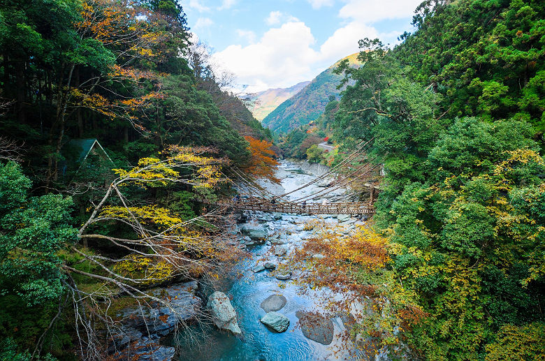 Kazurabashi bridge, Tokushima, Shikoku, Iya valley