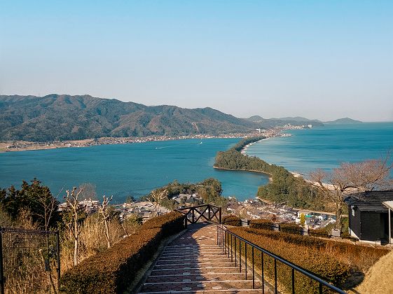 Escalier à Amanohashidate