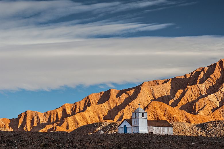 Chapelle dans le désert d'Atacama - Chili