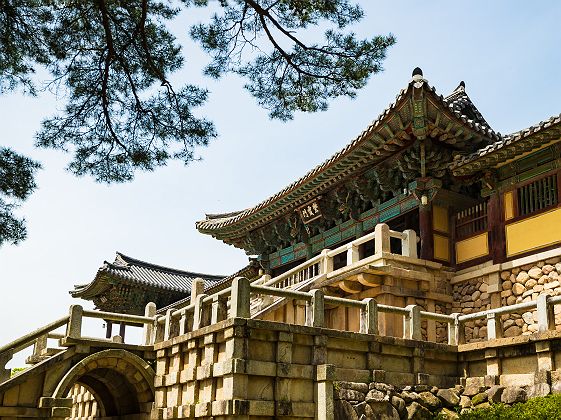 Le temple Bulguksa près du Mony Toham. Jinheon-dong, Gyeongju - Corée