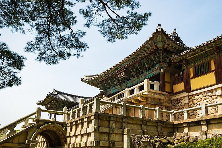 Le temple Bulguksa près du Mony Toham. Jinheon-dong, Gyeongju - Corée