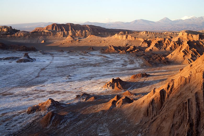 Chili- Vallée de la lune dans le désert d'Atacama