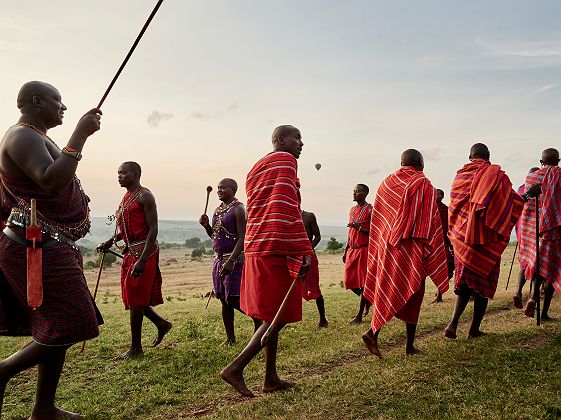 Danse masai dans le Masai Mara depuis Sanctuary Olonana