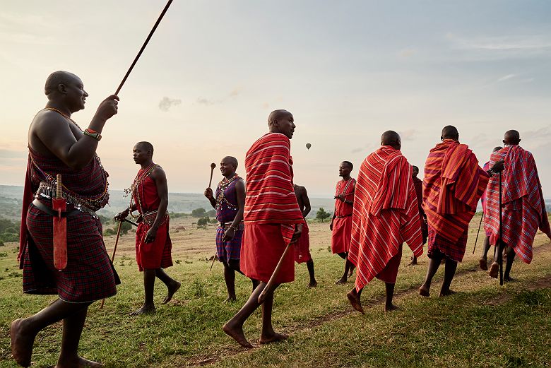 Danse masai dans le Masai Mara depuis Sanctuary Olonana