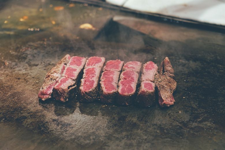 Bœuf de Kobe sur teppanyaki