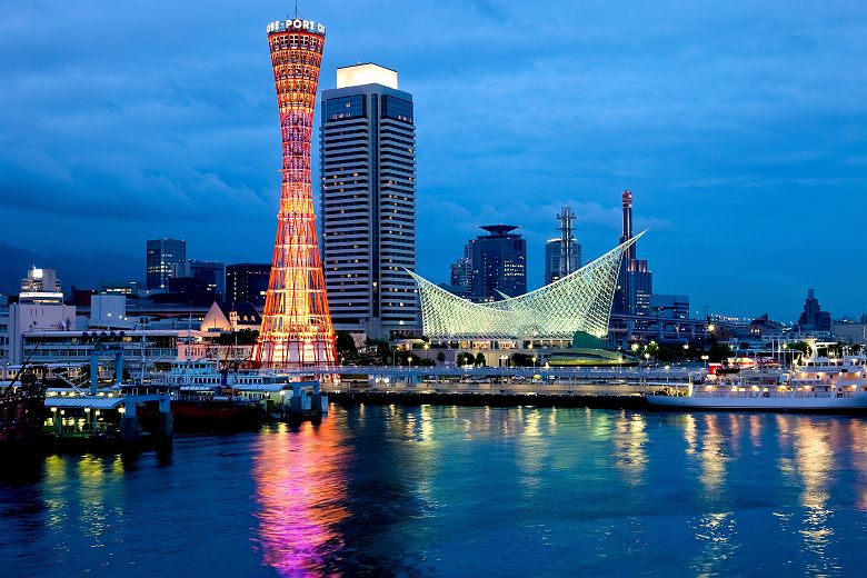 Vue du port de Kobe - Japon