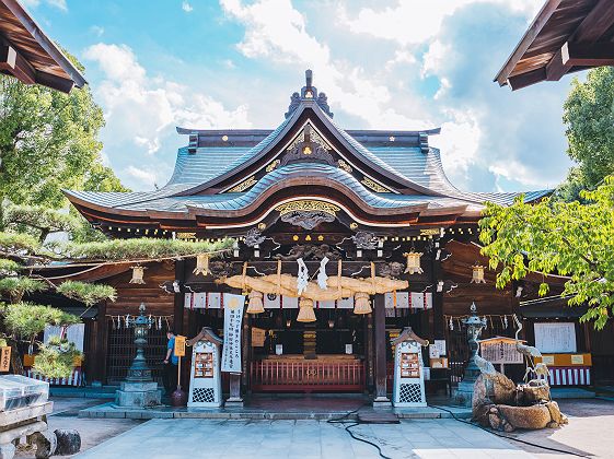 Sanctuaire Kushida-jinja à Fukuoka, Japon