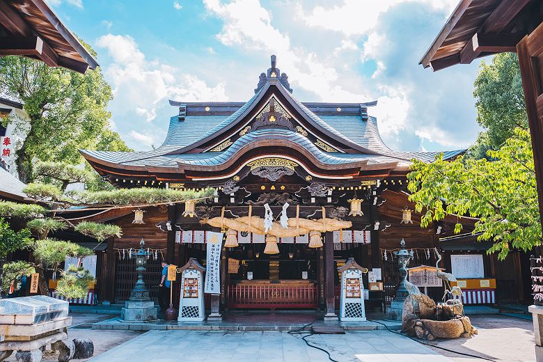 Sanctuaire Kushida-jinja à Fukuoka, Japon