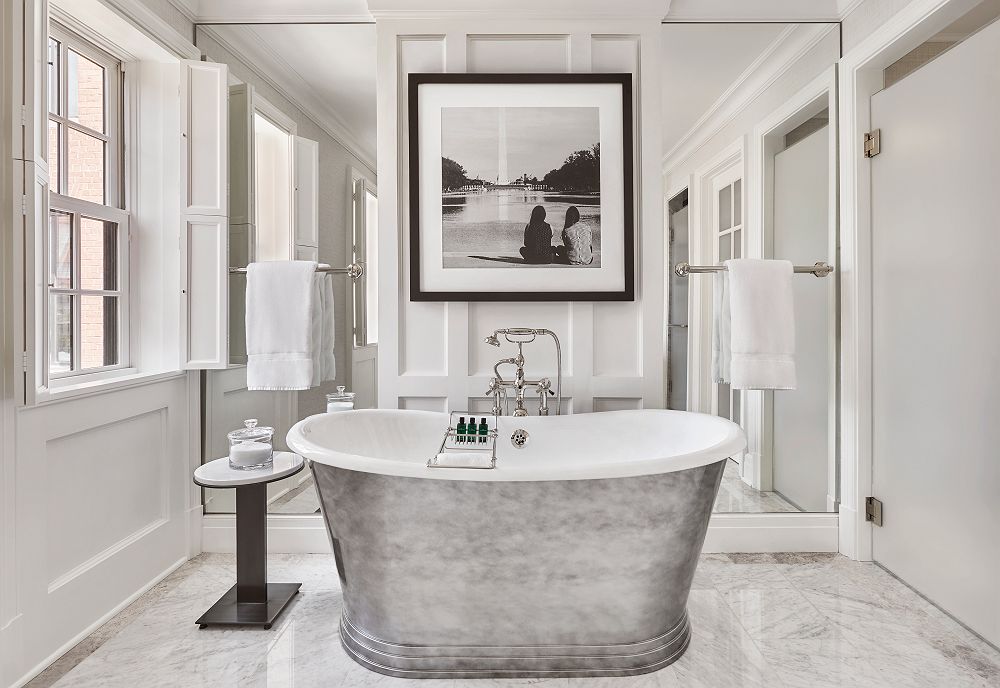 Rosewood Washington, D.C.Townhouse salle de bain suite baignoire