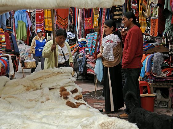 Le marché d'Otavalo - Equateur