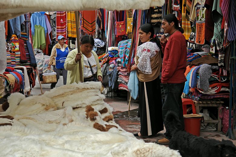 Le marché d'Otavalo - Equateur