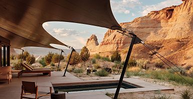 Amangiri camp sarika pavilion terrasse et piscine