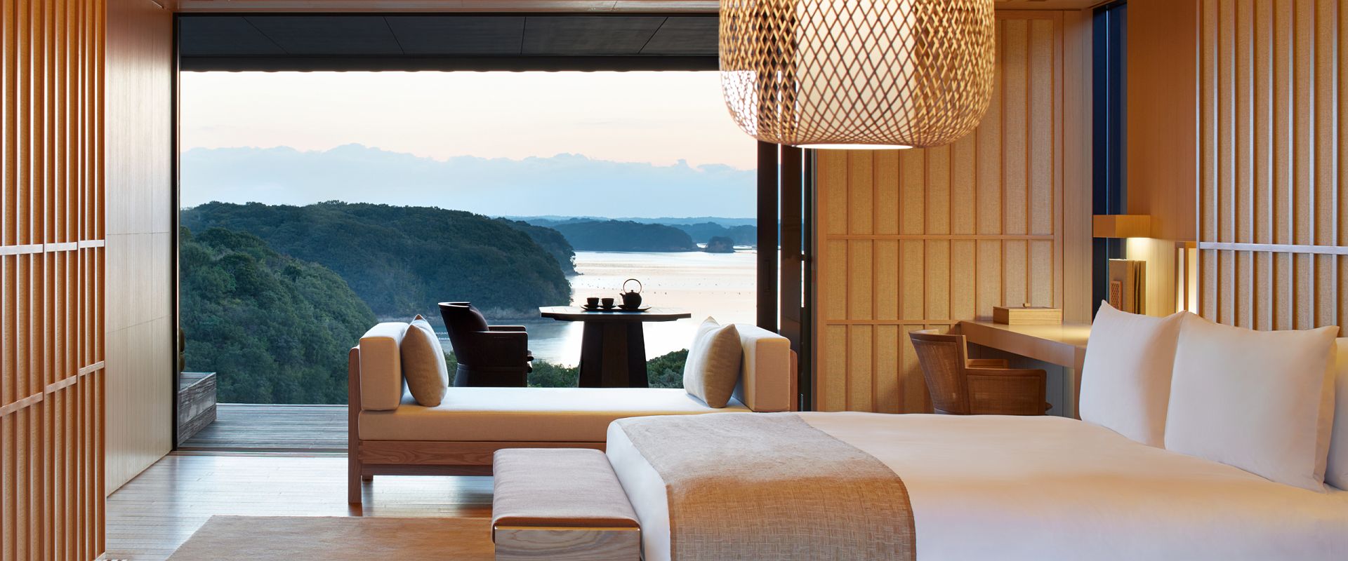 overlooking ago bay all suites feature woven shutters and open onto private terraces