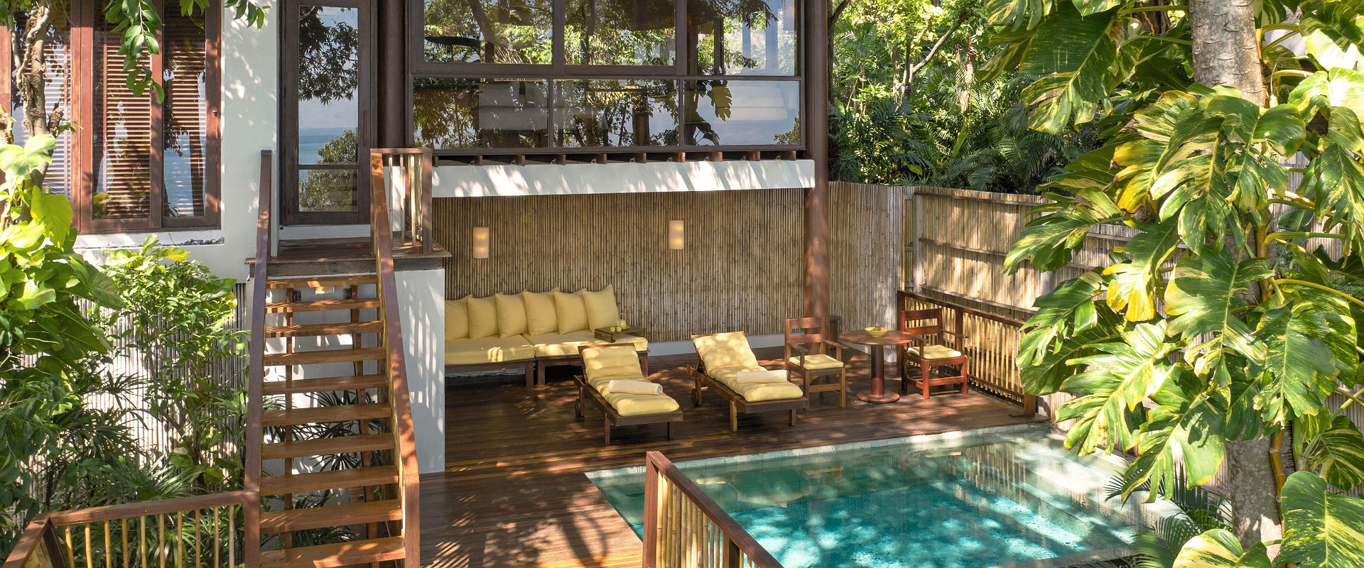 Six Senses Samui - Hiedaway Pool Villa terrasse et piscine