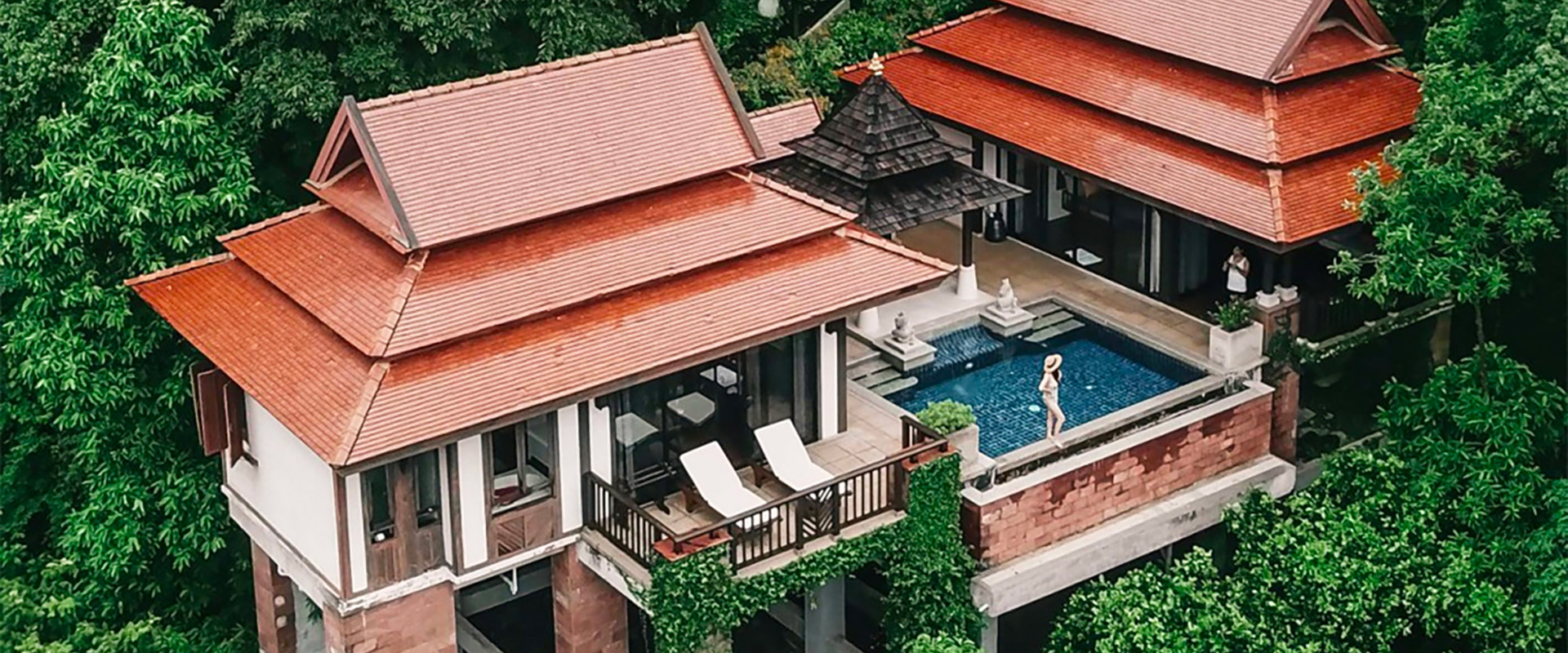 Pimalai Resort and Spa - hillside oceanview pool villa 1 bedroom vue aérienne