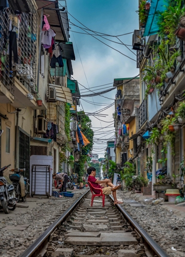 Train Street à Hanoï