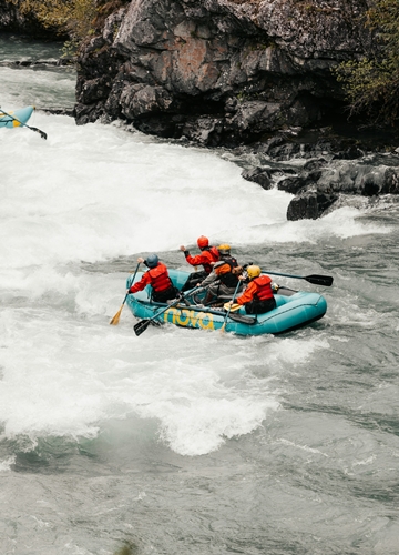 Descente en rafting au Canada