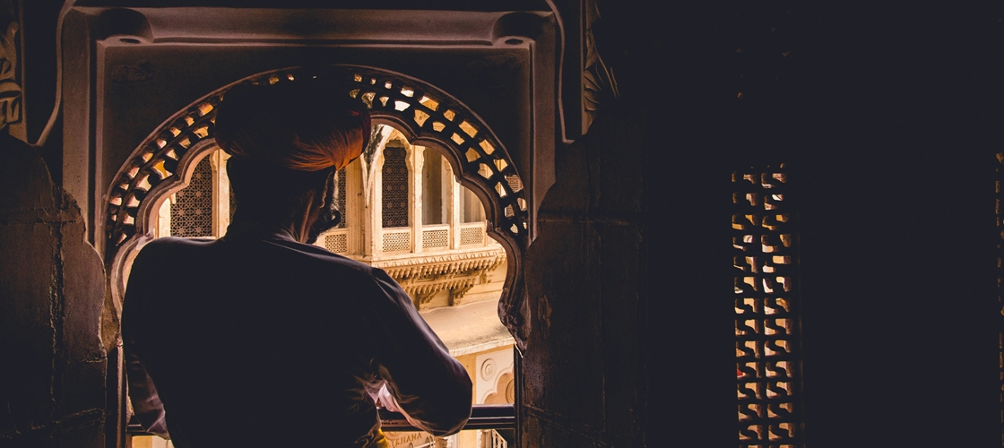 Homme au rajasthan