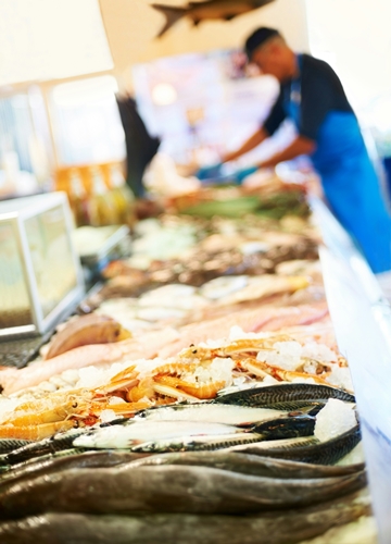 Marché et poissons au Canada