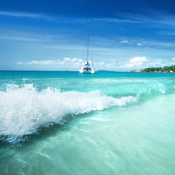 Catamaran aux Seychelles