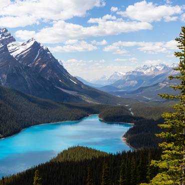 Paysage dans les environs de Banff