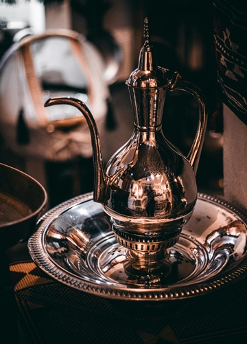 Souvenirs sur un marché en Arabie