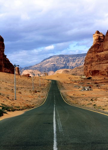 Sur les routes en Arabie